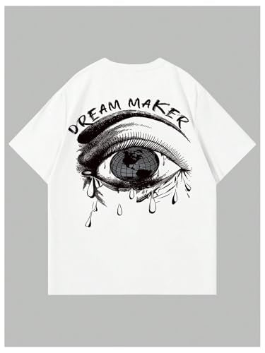 Men's 4 Piece Y2K Graphic Tees Short Sleeve Casual Crew Neck Summer Cool T-Shirts Top