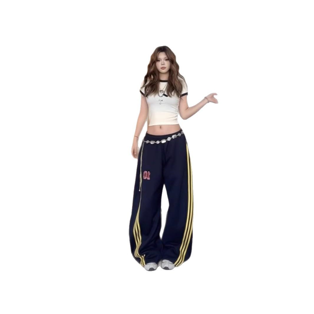 Women's Wide Leg y2k Pants, high Waisted Pants, Casual and Elegant Pants with Pockets and Drawstring