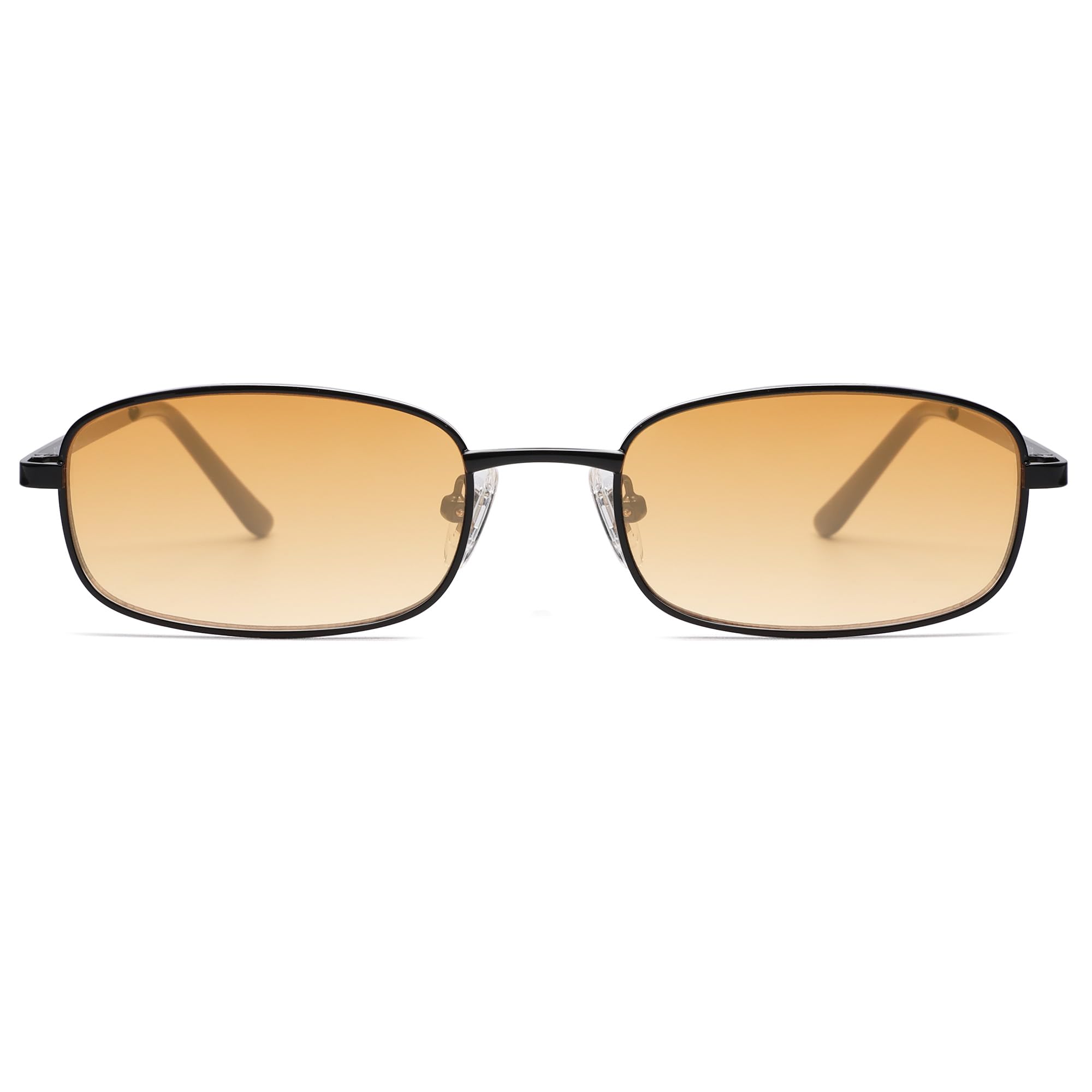 SOJOS Small Trendy Rectangle Sunglasses Womens Mens, Retro 80s 90s Y2k Chic Narrow Thin Skinny Sunnies SJ1187