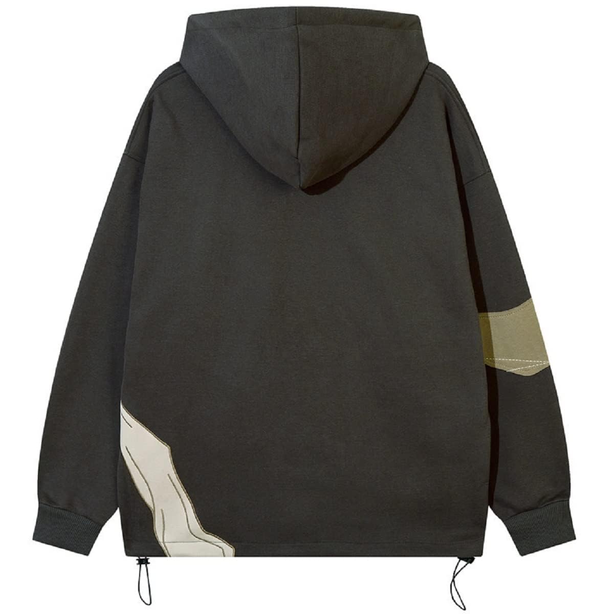 YEOU Men's Fashion Pullover Hoodie Sweatshirt Fleece Y2K Harajuku Hip Hop Streetwear Casual Sweatshirt Hooded