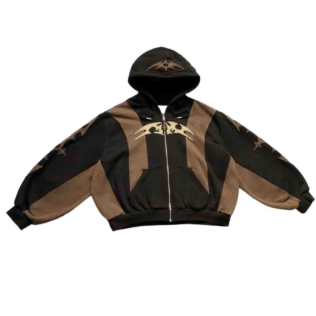 Y2K Hoodie Gothic Hoodie Sportswear Men's Retro Long Sleeve Hoodie Hip Hop High Street