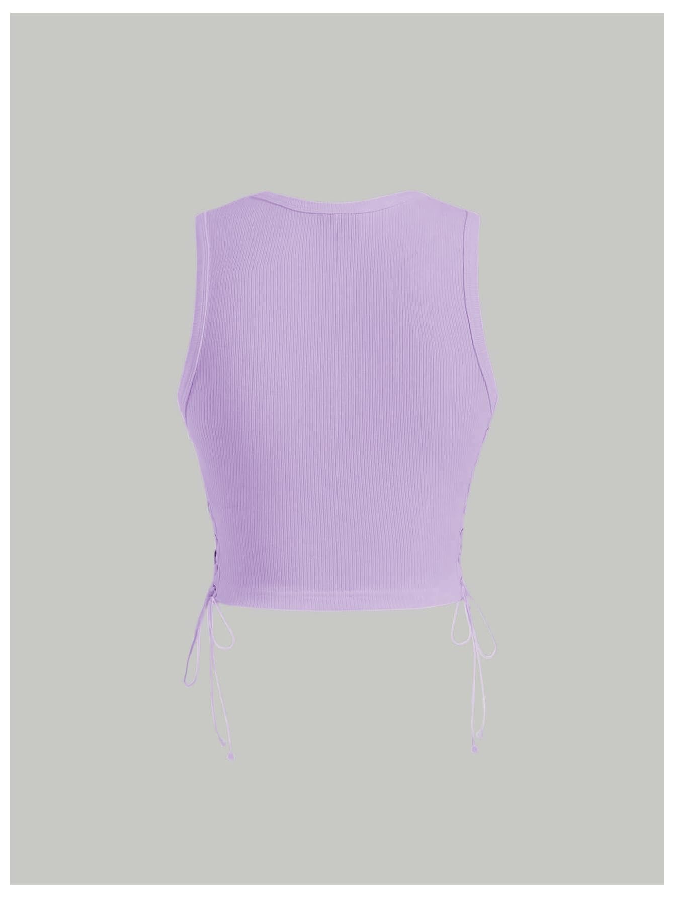 SOLY HUX Women's Tank Tops Y2K Sleeveless Ribbed Star Crop Tank Top Summer Going Out Tops