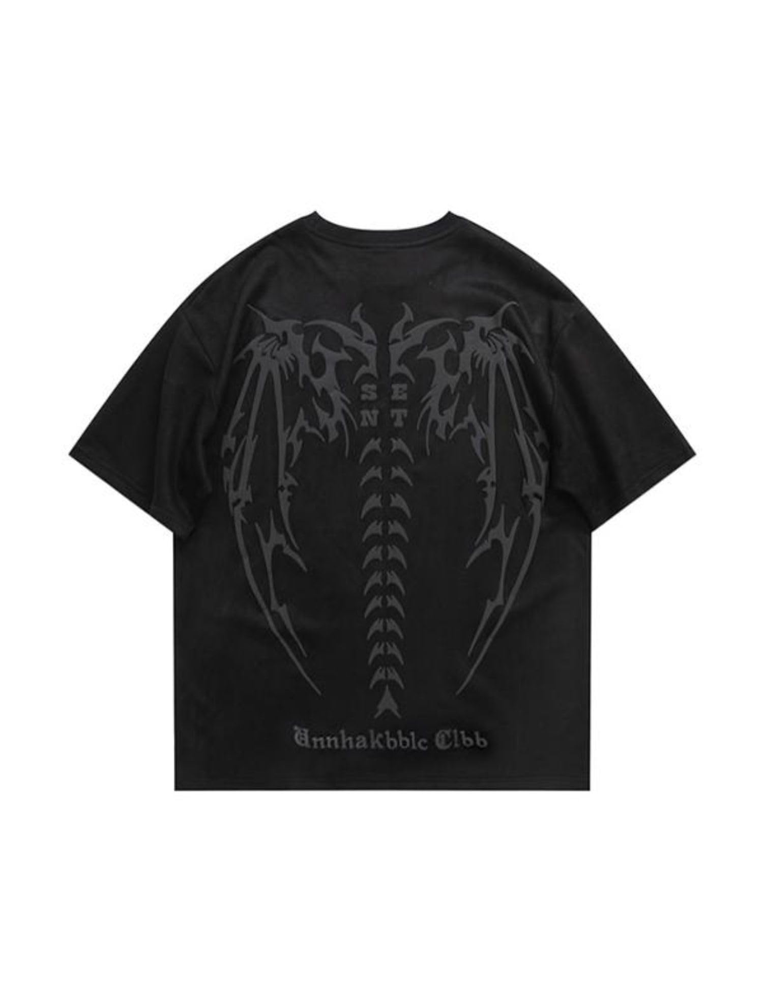 EMMIOL Mens Y2k Baggy Shirts Graphic Tees Oversized Crew Neck Short Sleeve Streetwear Tshirts Summer Tops 2025