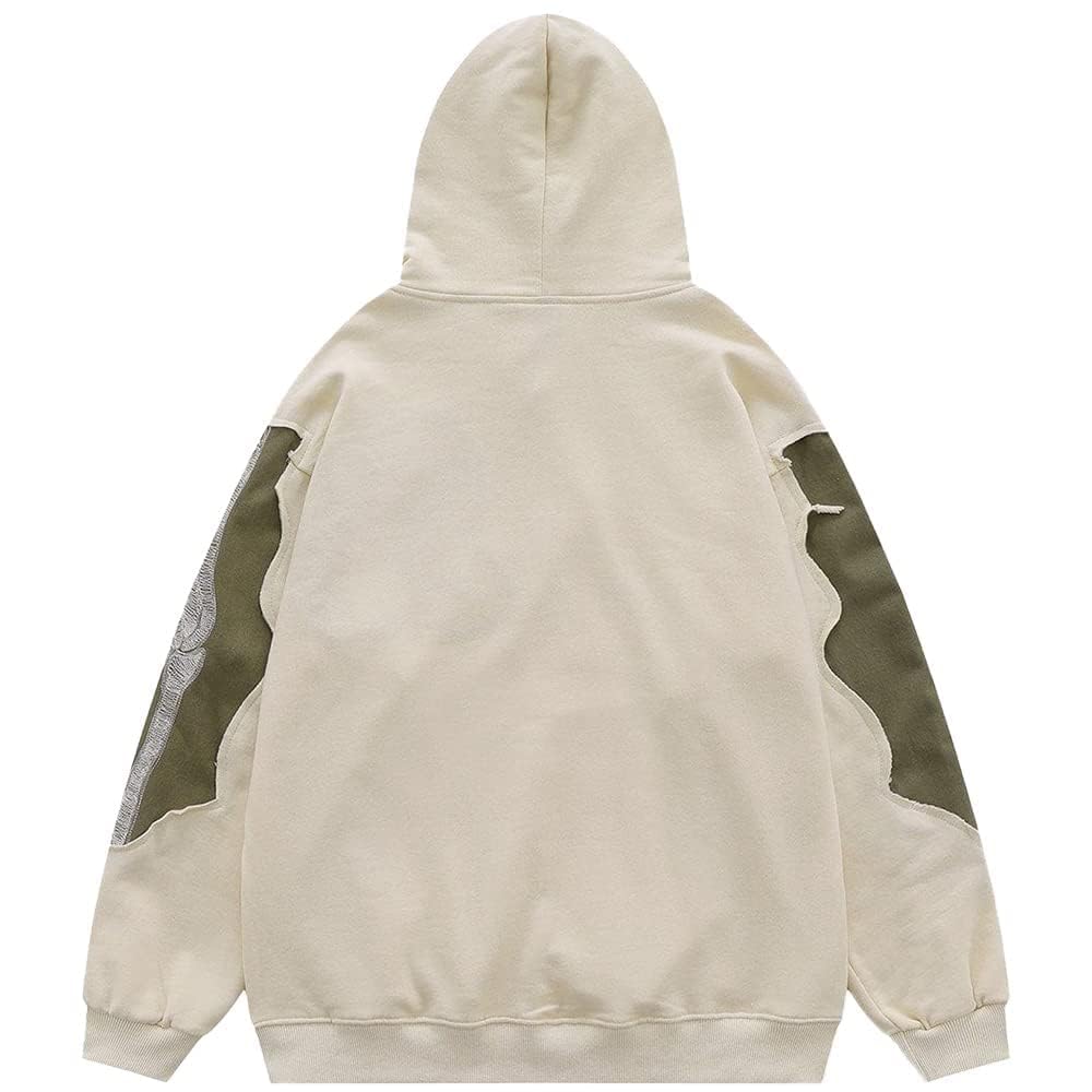 YEOU Men's Fashion Pullover Hoodie Sweatshirt Fleece Y2K Harajuku Hip Hop Streetwear Casual Sweatshirt Hooded