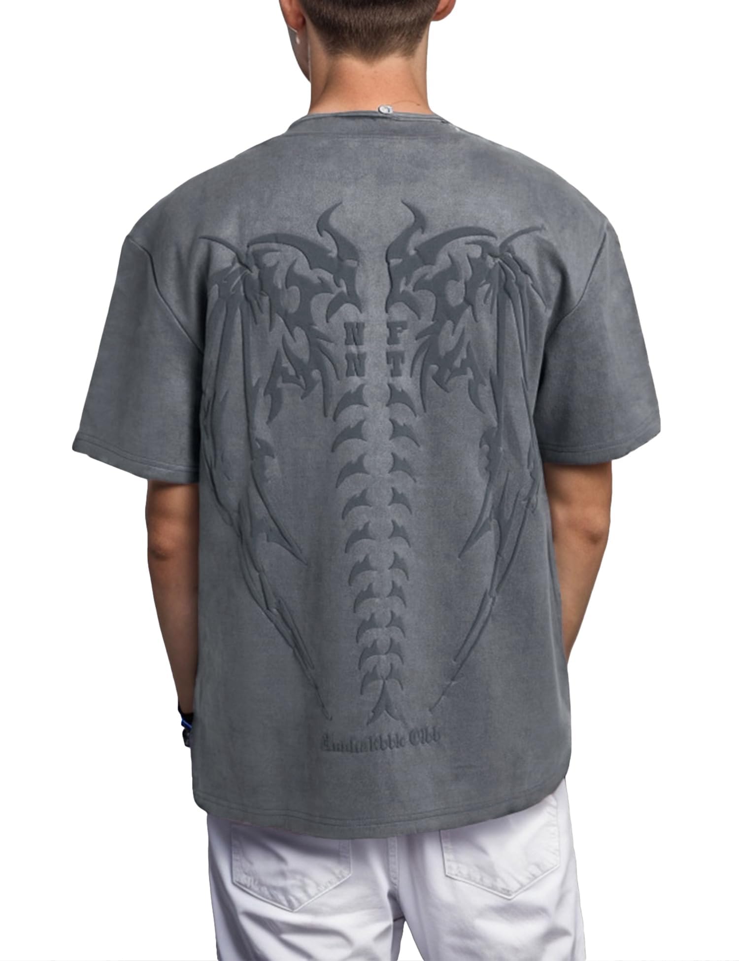EMMIOL Mens Y2k Baggy Shirts Graphic Tees Oversized Crew Neck Short Sleeve Streetwear Tshirts Summer Tops 2025