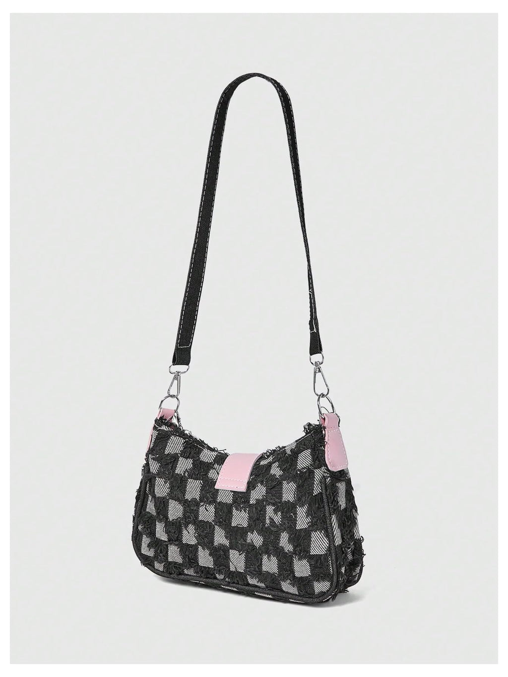 Verdusa Women's Y2k Star Embroidery Shoulder Bag Mini Chain Hobo Handbag Purses