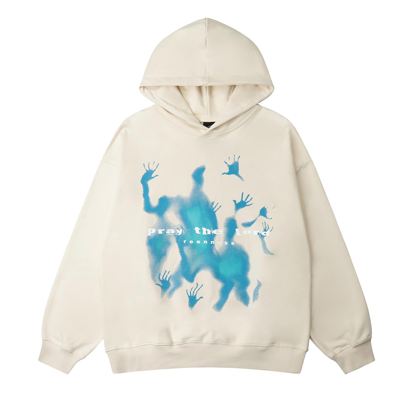 YEOU Men's Fashion Pullover Hoodie Sweatshirt Fleece Y2K Harajuku Hip Hop Streetwear Casual Sweatshirt Hooded