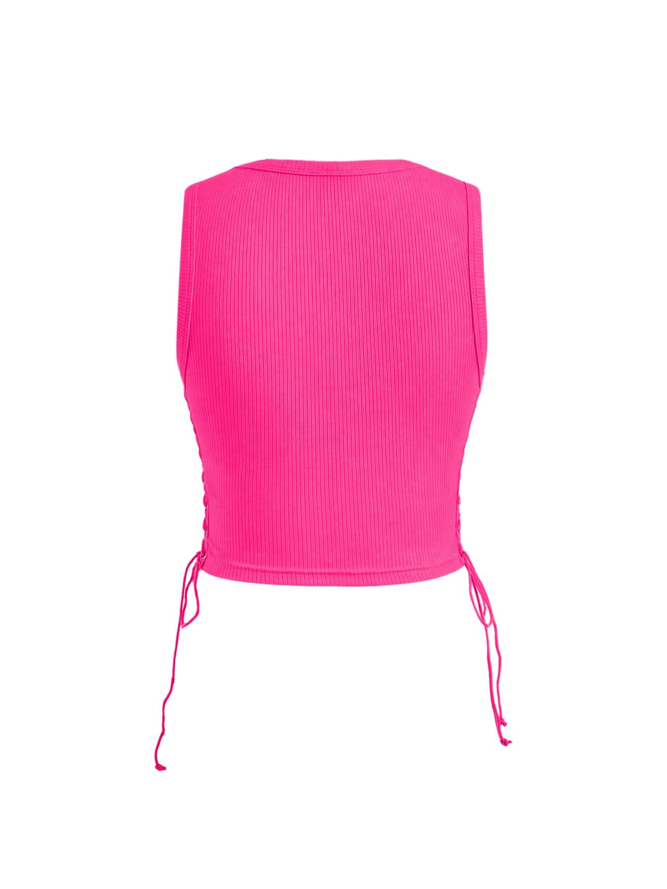 SOLY HUX Women's Tank Tops Y2K Sleeveless Ribbed Star Crop Tank Top Summer Going Out Tops