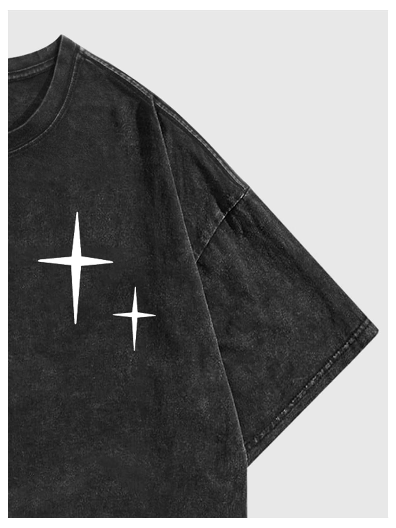 Verdusa Men's Letter Graphic Drop Shoulder T Shirts Casual Round Neck Tee Top