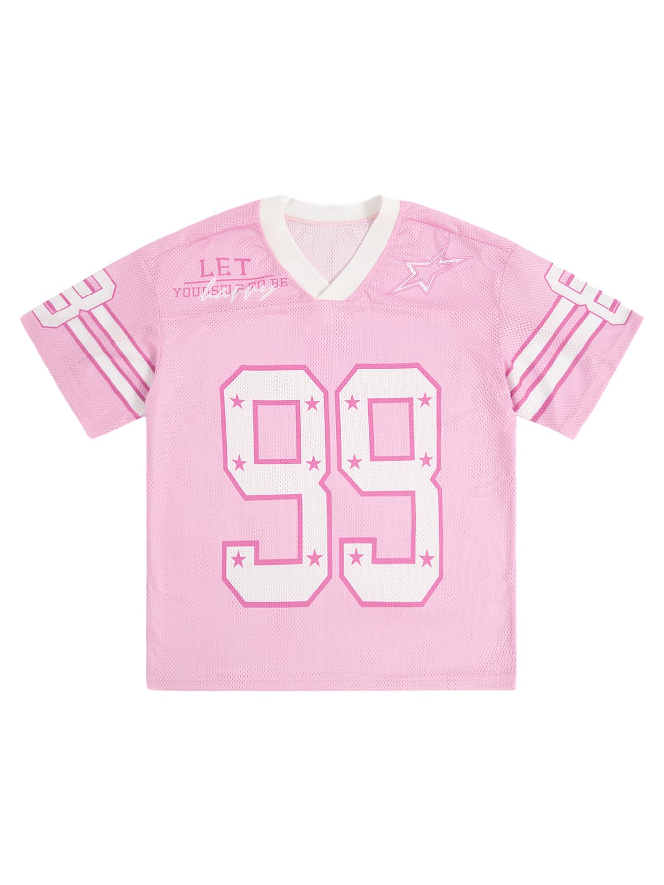 SOLY HUX Mens Jersey Y2k Baggy Shirts Graphic Tees Oversized V Neck Tshirts Summer Tops