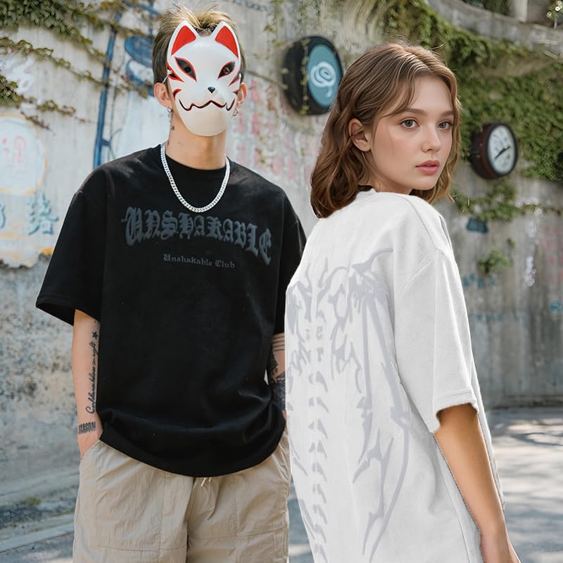 EMMIOL Mens Y2k Baggy Shirts Graphic Tees Oversized Crew Neck Short Sleeve Streetwear Tshirts Summer Tops 2025