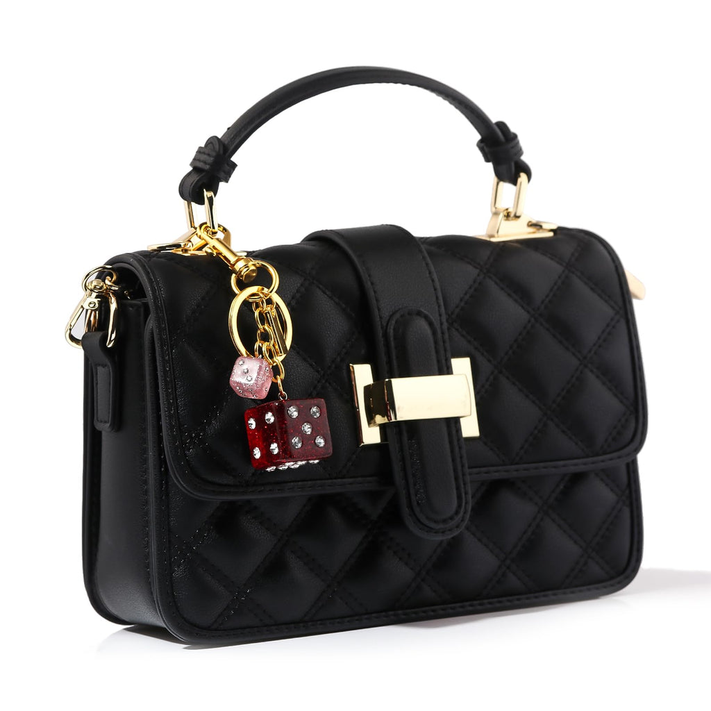 8 Ball Dice Charm Keychain - Cute Bag Purse Handbag Accessories - Y2K Aesthetic Key Chain for Women Men