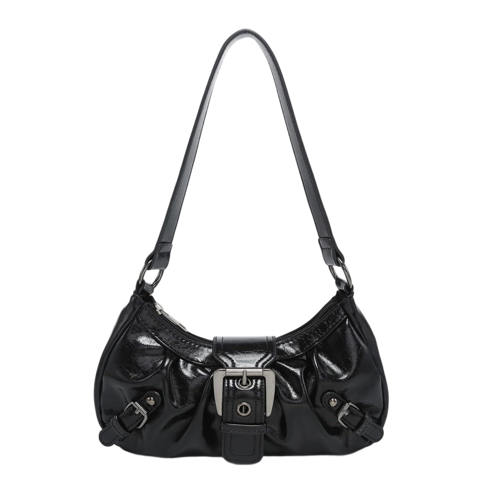 Y2k Purses for Women, Small Hobo Shoulder Bags Handbag Goth Punk Clutch Purse Trendy Underarm Bag