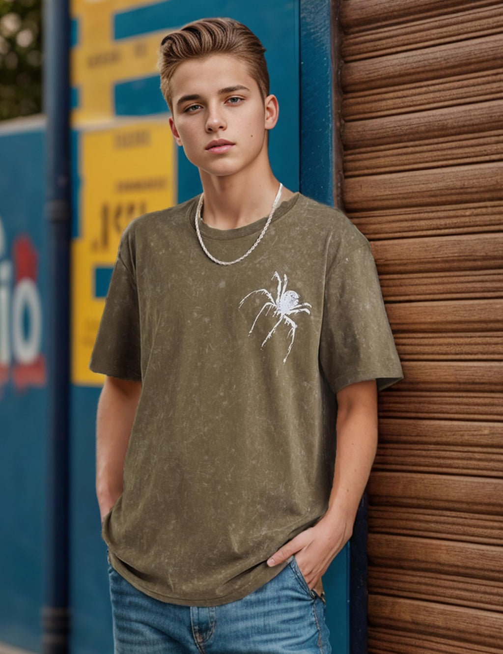 EMMIOL Mens Y2k Baggy Shirts Graphic Tees Oversized Crew Neck Short Sleeve Streetwear Tshirts Summer Tops 2025