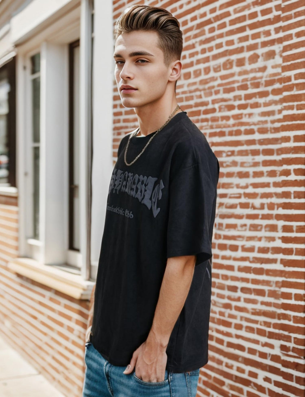 EMMIOL Mens Y2k Baggy Shirts Graphic Tees Oversized Crew Neck Short Sleeve Streetwear Tshirts Summer Tops 2025