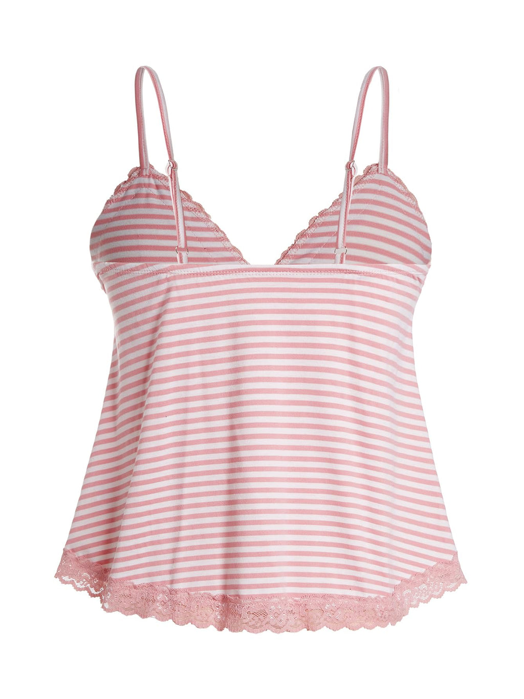 SOLY HUX Womens Y2K Lace Cami Sleeveless Striped Spaghetti Strap Camisole Gothic Babydoll Tops