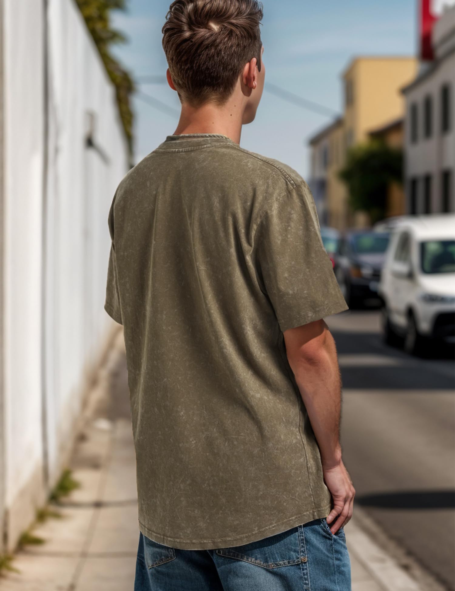 EMMIOL Mens Y2k Baggy Shirts Graphic Tees Oversized Crew Neck Short Sleeve Streetwear Tshirts Summer Tops 2025
