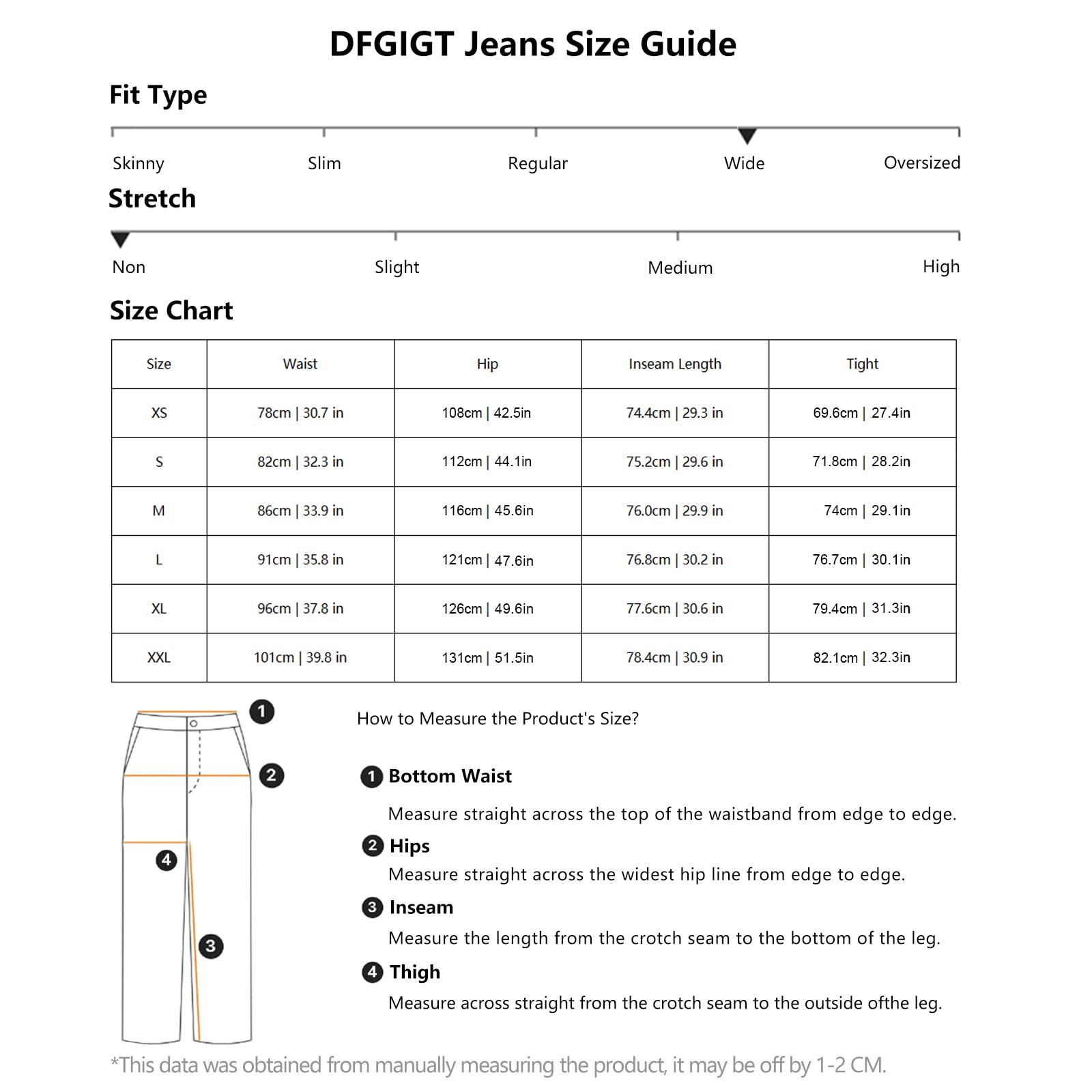 Mens Streetwear Hip Hop Baggy Jeans Wide Leg Skater Denim Pants Loose Long Trousers