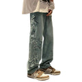 Mens Y2k Star Jeans High Waisted Hip Hop Streetwear Jeans Loose Baggy Embroidery Aesthetic Harajuku Denim Pants