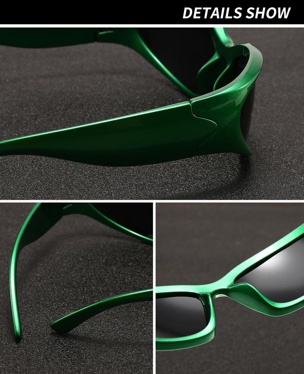 SOAR&EAGLE Y2K 3Pack Polarized sunglasses Wrap Around Men's Women's sunglasses Fashion Sport Shades Sun Glasses