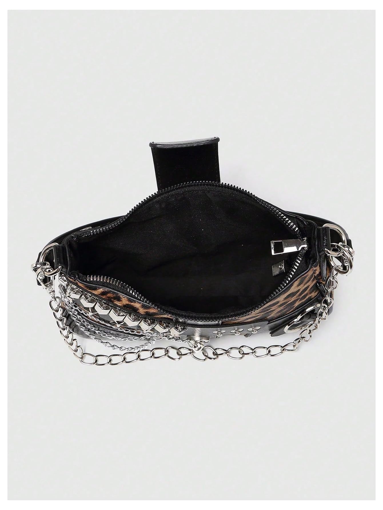 Verdusa Women's Y2k Star Embroidery Shoulder Bag Mini Chain Hobo Handbag Purses