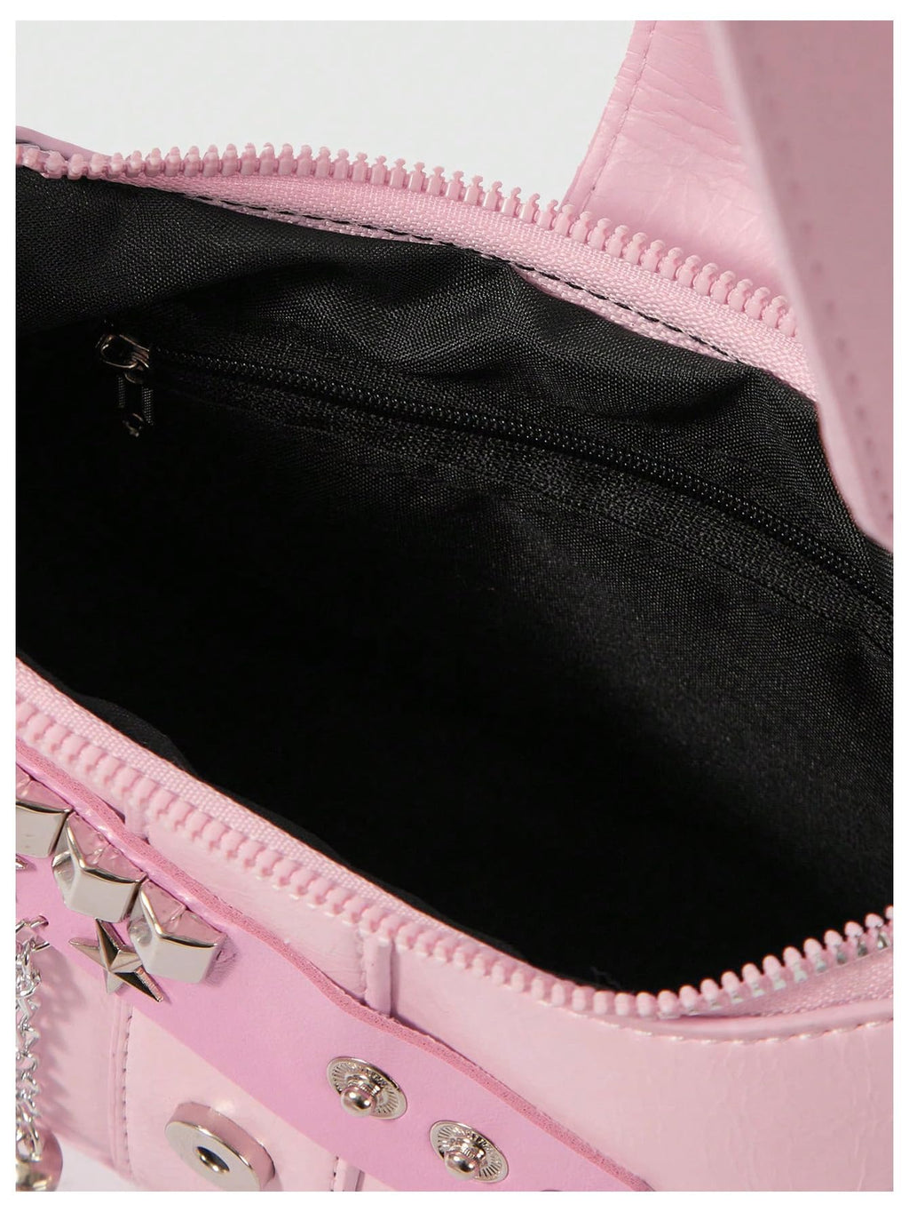 Verdusa Women's Y2k Star Embroidery Shoulder Bag Mini Chain Hobo Handbag Purses