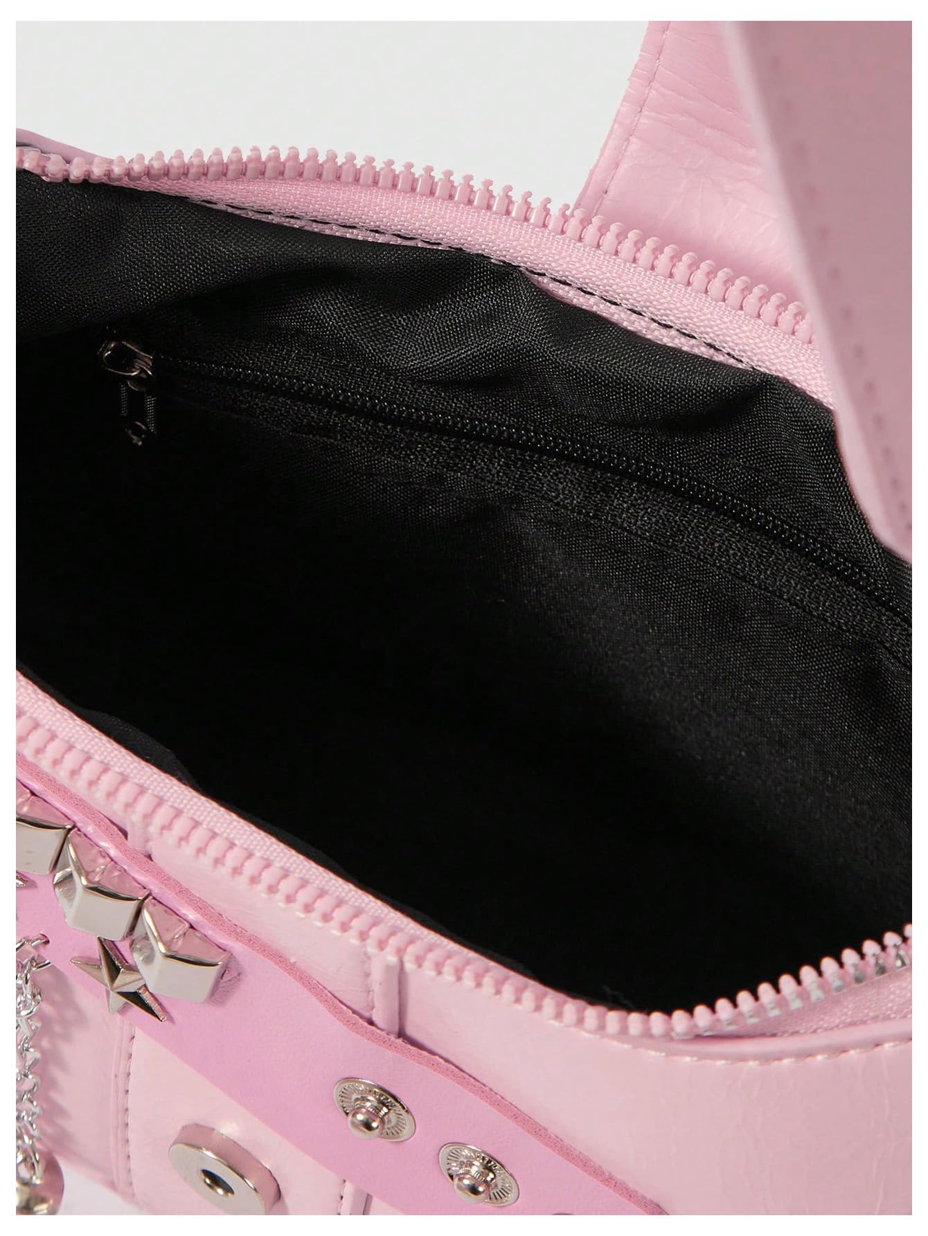 Verdusa Women's Y2k Star Embroidery Shoulder Bag Mini Chain Hobo Handbag Purses