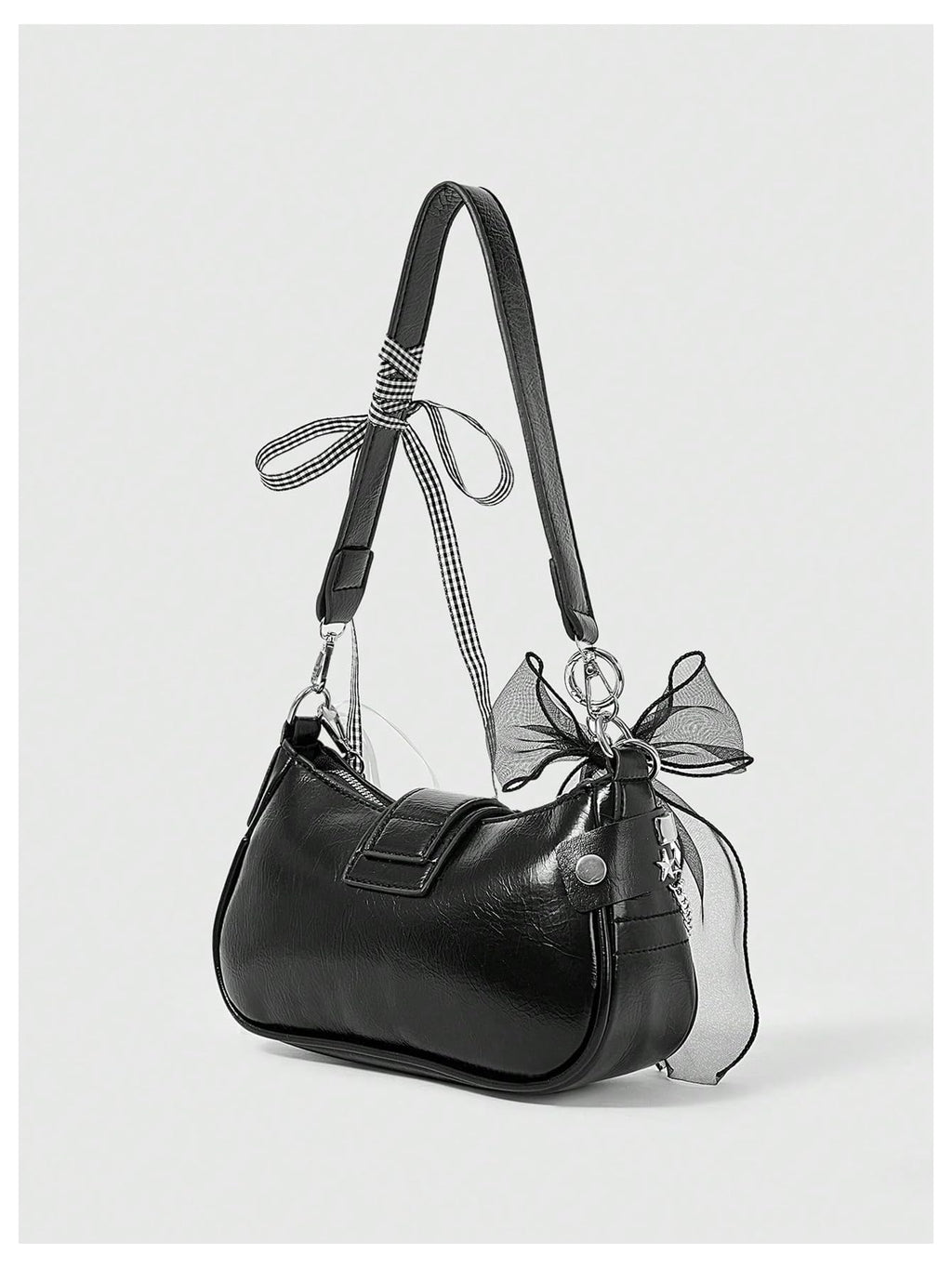 Verdusa Women's Y2k Star Embroidery Shoulder Bag Mini Chain Hobo Handbag Purses