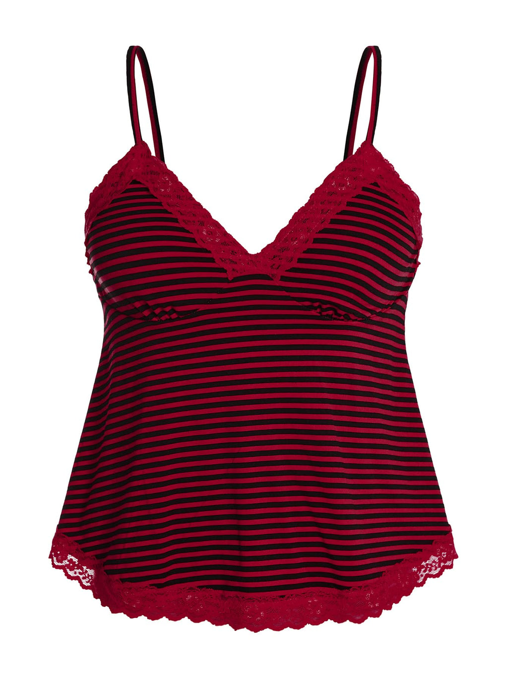 SOLY HUX Womens Y2K Lace Cami Sleeveless Striped Spaghetti Strap Camisole Gothic Babydoll Tops