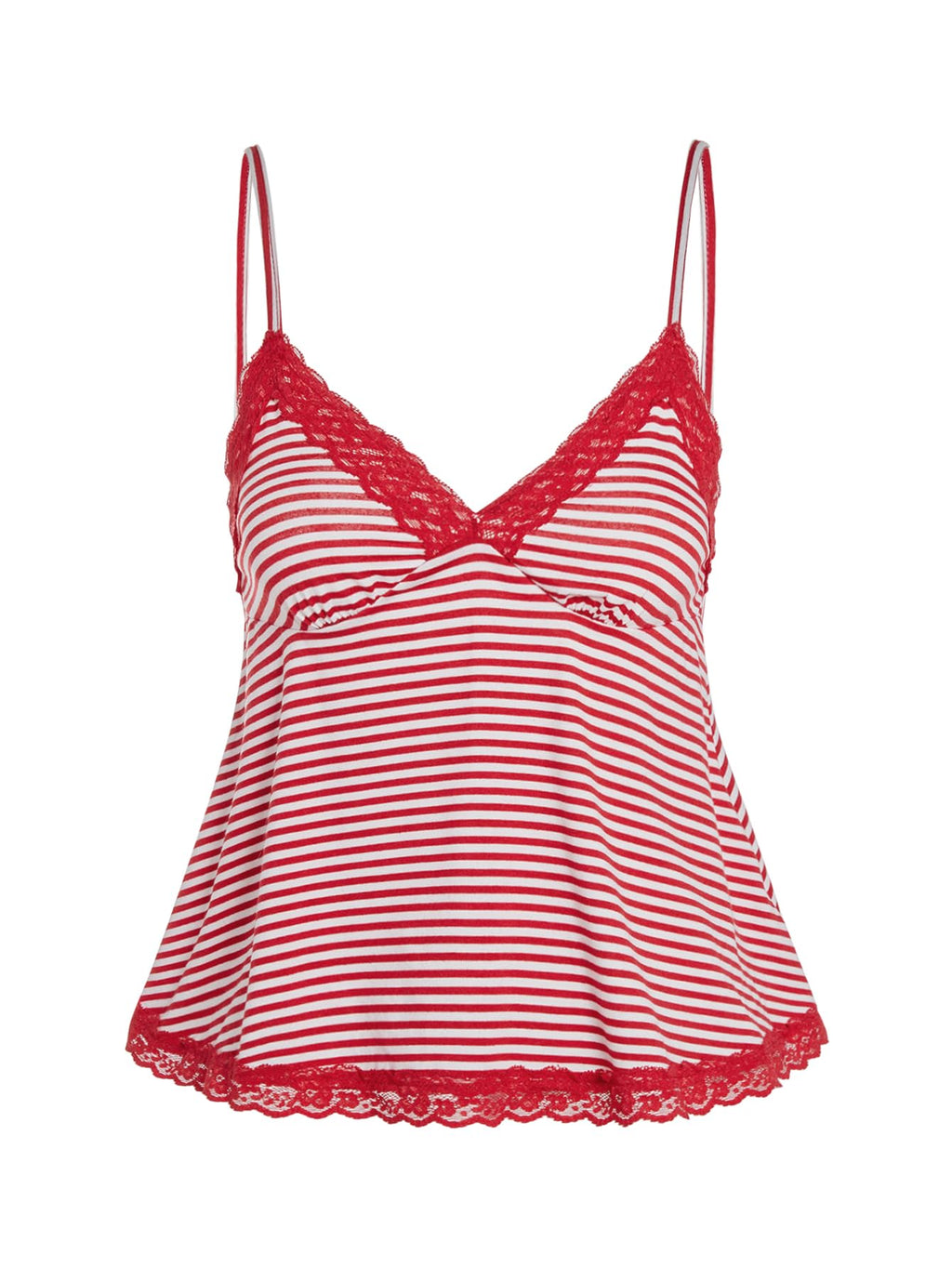 SOLY HUX Womens Y2K Lace Cami Sleeveless Striped Spaghetti Strap Camisole Gothic Babydoll Tops