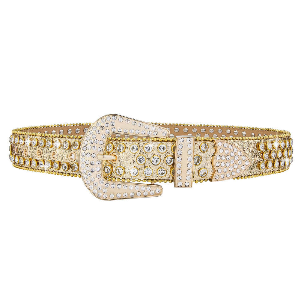 Studded Rhinestone Belts For Men Women Luxury BB Belt Y2K Bling Design Leather Shiny Diamond Christmas Gifts Belt