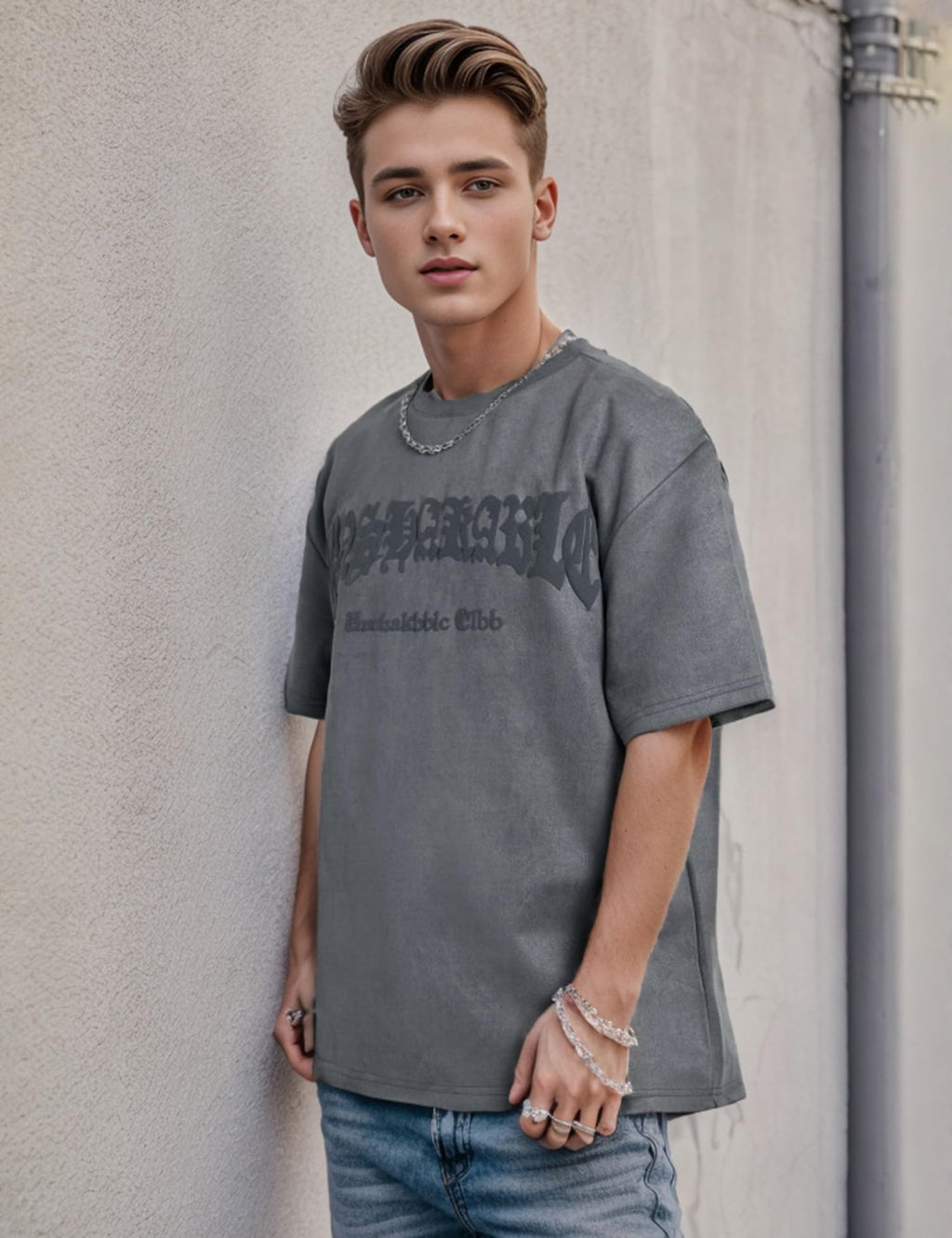EMMIOL Mens Y2k Baggy Shirts Graphic Tees Oversized Crew Neck Short Sleeve Streetwear Tshirts Summer Tops 2025