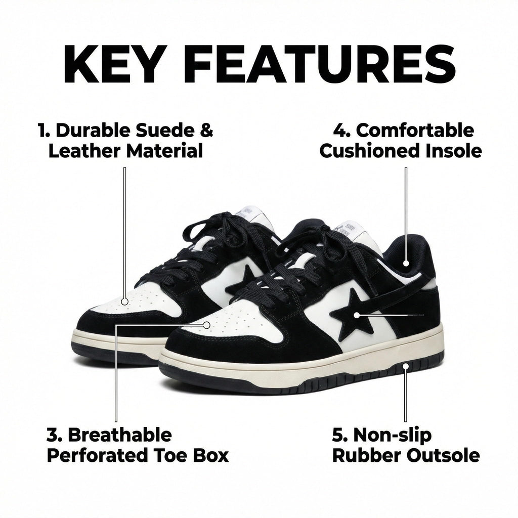 Canvas Y2K Vintage Star Pattern Lace Up Sneakers Lightweight Fashion Non Slip Casual Shoes for Teens Outdoor School Streetwear Best Friend Look Pink Outfit