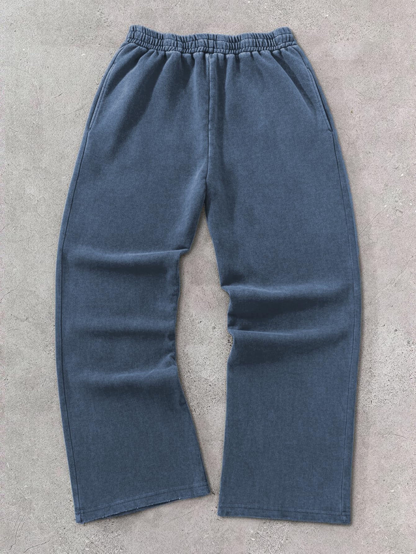 SOLY HUX Men's Y2k Baggy Sweatpants Straight Leg Drawstring Elastic Waist Hip Hop Casual Pants Streetwear