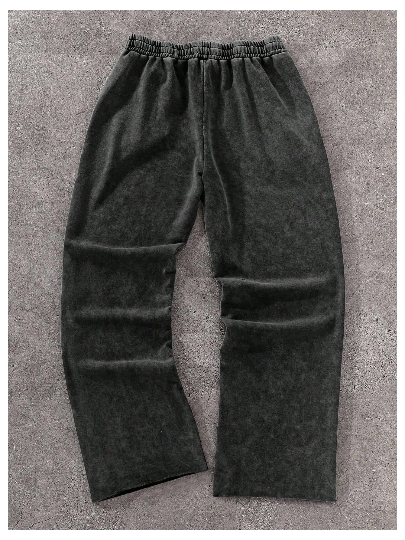 SOLY HUX Men's Y2k Baggy Sweatpants Straight Leg Drawstring Elastic Waist Hip Hop Casual Pants Streetwear