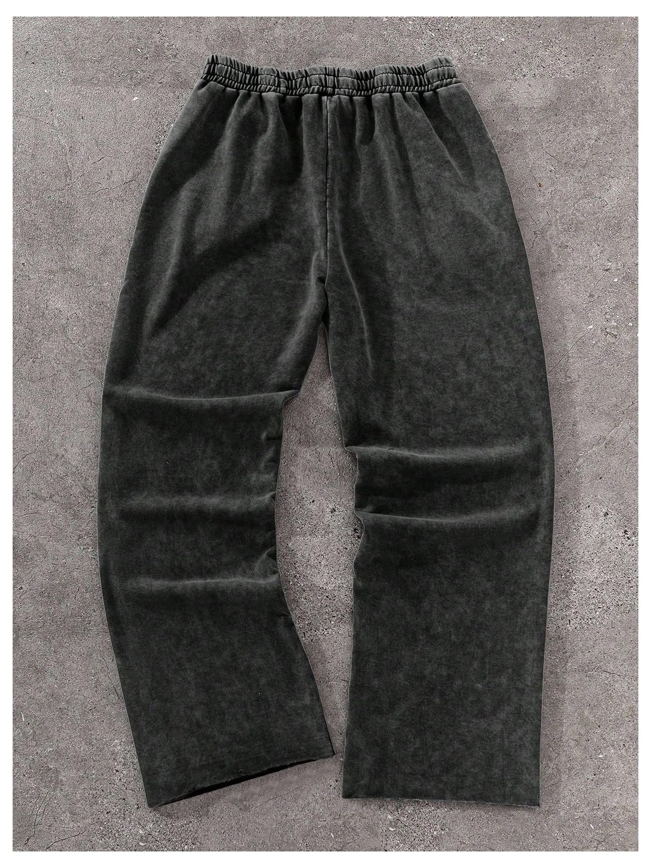 SOLY HUX Men's Y2k Baggy Sweatpants Straight Leg Drawstring Elastic Waist Hip Hop Casual Pants Streetwear
