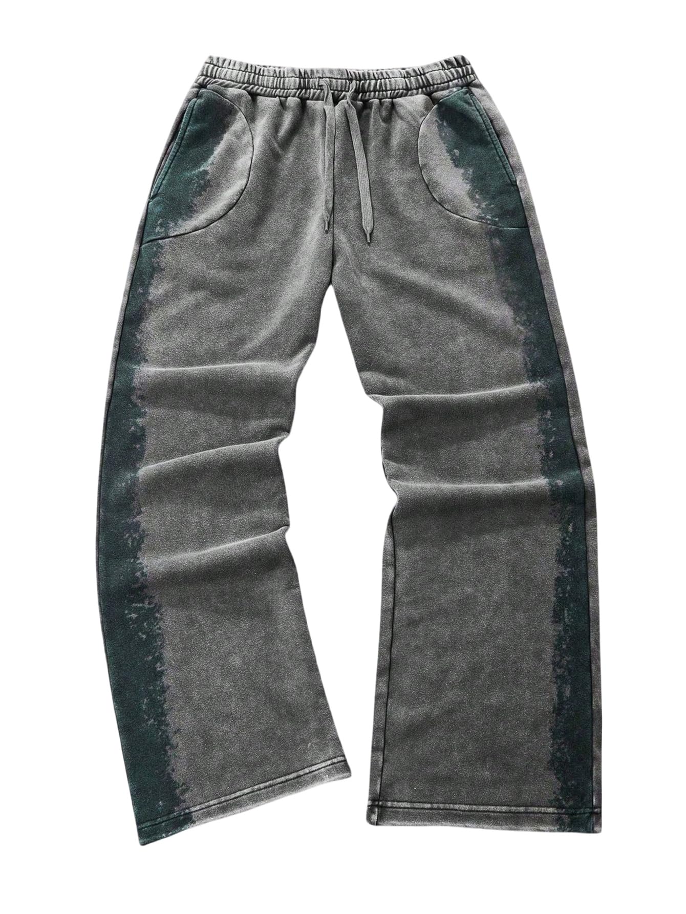 SOLY HUX Men's Y2k Baggy Sweatpants Straight Leg Drawstring Elastic Waist Hip Hop Casual Pants Streetwear