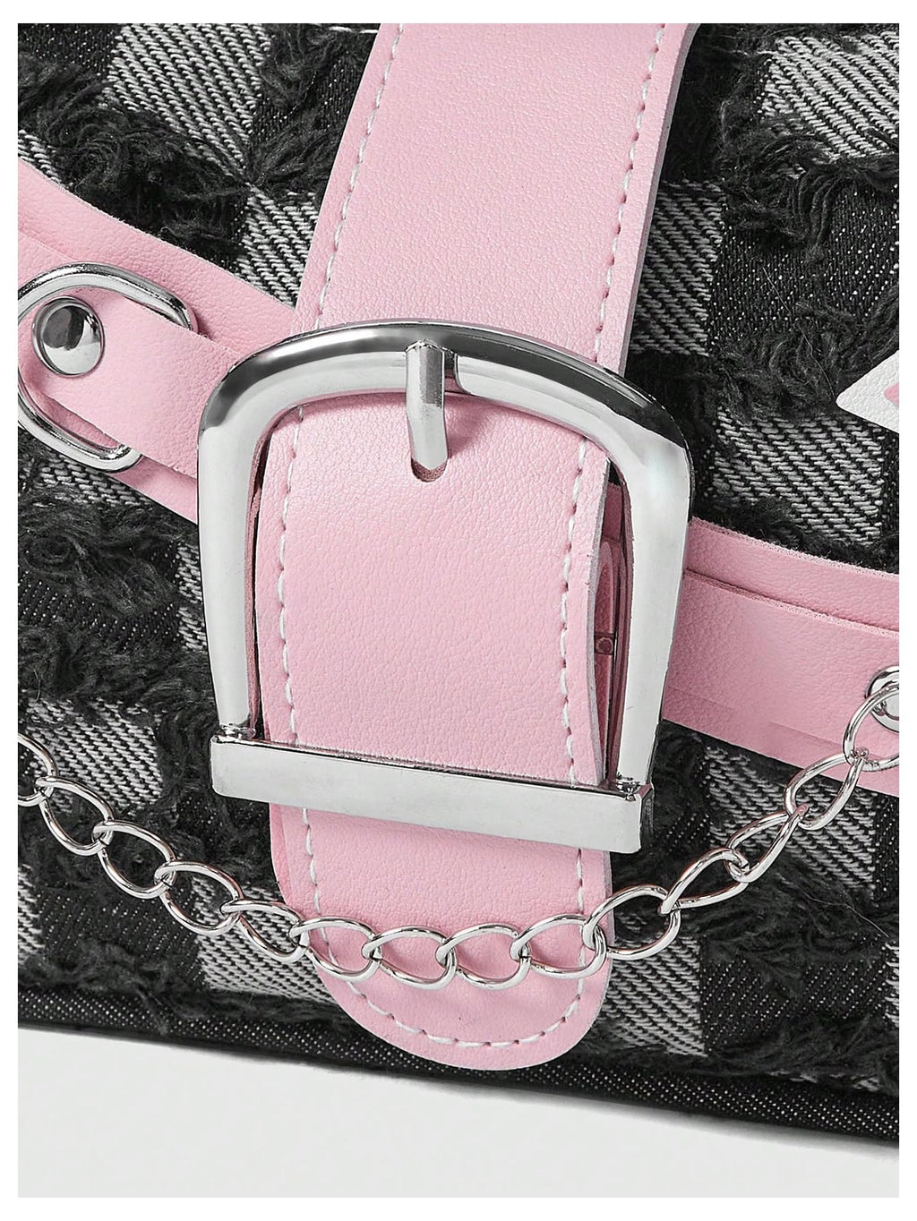 Verdusa Women's Y2k Star Embroidery Shoulder Bag Mini Chain Hobo Handbag Purses