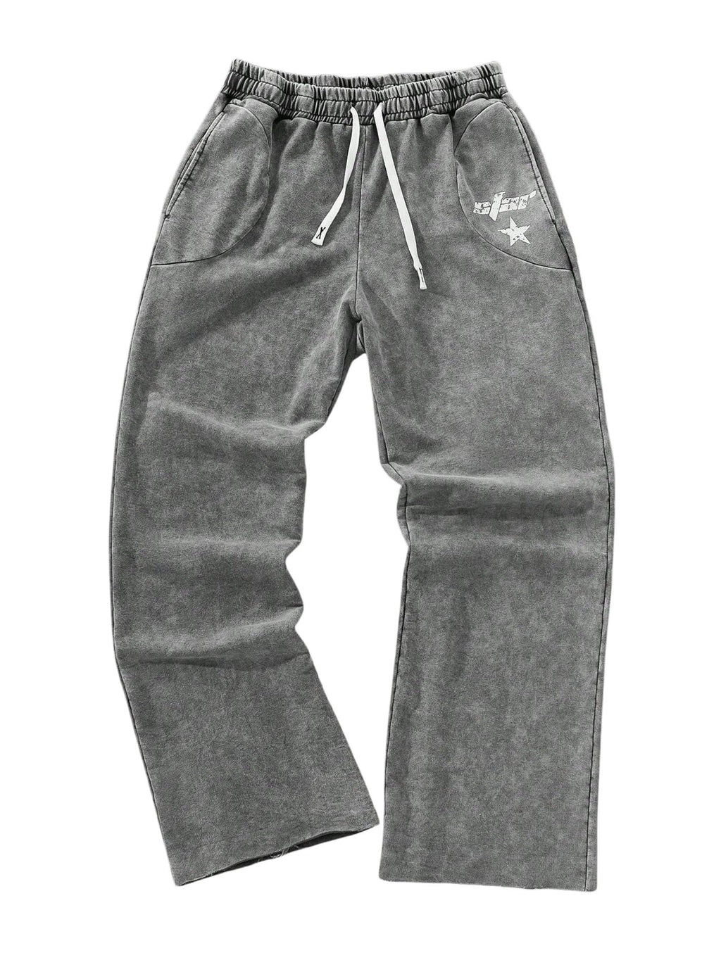 SOLY HUX Men's Y2k Baggy Sweatpants Straight Leg Drawstring Elastic Waist Hip Hop Casual Pants Streetwear