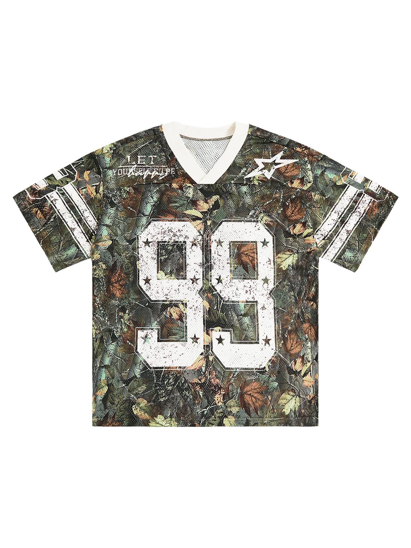 SOLY HUX Mens Jersey Y2k Baggy Shirts Graphic Tees Oversized V Neck Tshirts Summer Tops